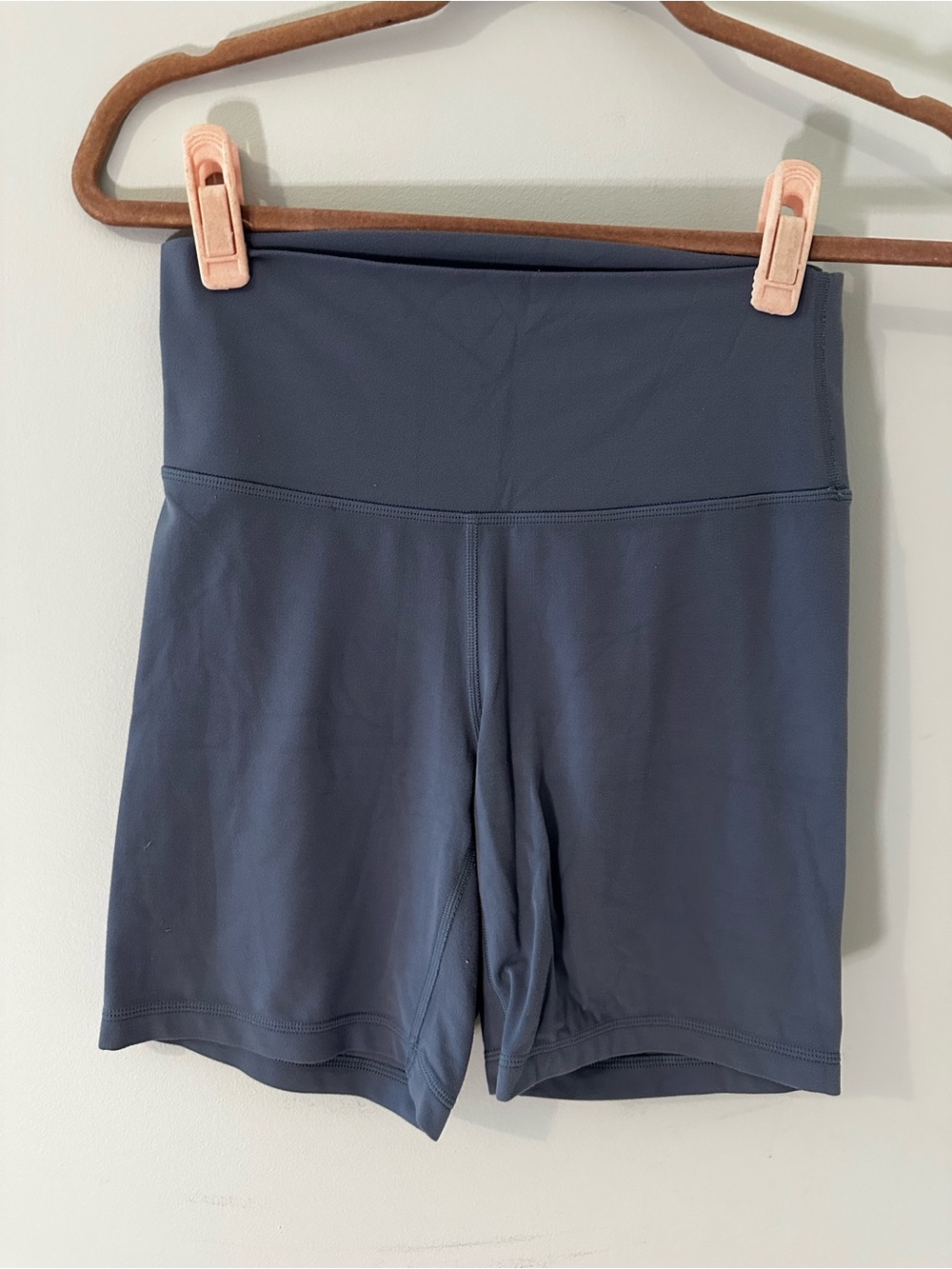 TNA Women's High-Rise Bike Shorts in Blue
